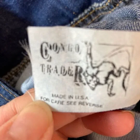 Vintage Jeans w/ bows super high rise waist cinch style mint condition🤩 - Picture 8 of 8